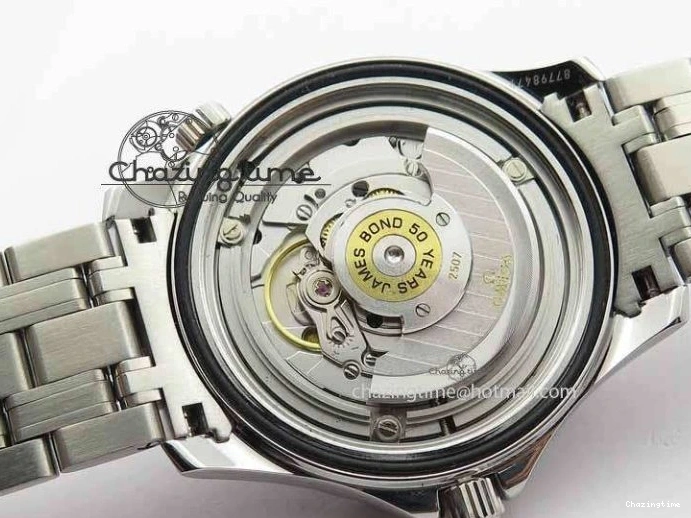 1228 Seamaster 300M 007 SS MK 1:1 Best Edition Black 007 Dial Ceramic Bezel On SS Bracelet A EasyCare 8178